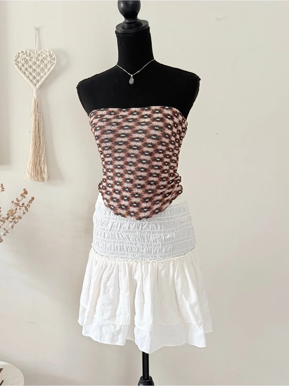 New with Tags Free People Patterned Tube Top Size XS